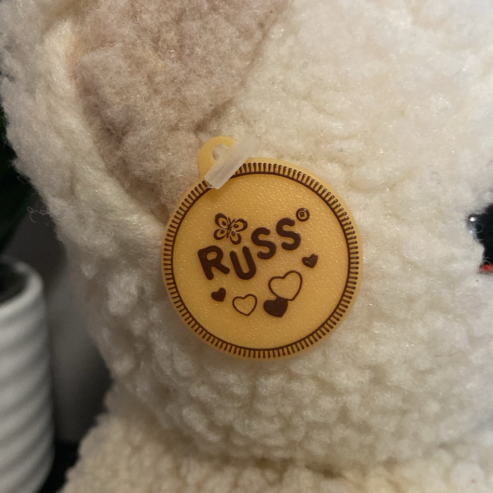 Vintage 1986 Snuggle Bear Hand Puppet: Adorable Cream Teddy Bear Plush - Picture 10 of 14
